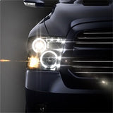 Spyder Signature Dodge Ram 1500/Ram 2500/Ram 3500/1500/2500/3500 09-10 Halogen Models Only CCFL LED Projector Headlights Not Compatible w/Factory Projection And LED DRL Black