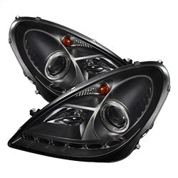 Spyder Signature Mercedes-Benz SLK280/SLK300/SLK350/SLK55 AMG 06-08 Halogen Model Only DRL LED Projector Headlights Not Compatible w/Xenon/HID Model Black