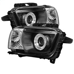 Spyder Signature Chevrolet Camaro 10-13 Black Dual Halo Projector Headlight