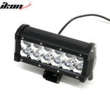7" 36W 12 LED 2 Row 8 Degree Spot LED Work Light Bar Spot Flood Combo Truck SUV ATV Off Road For Universal Black
