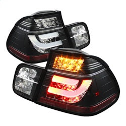 Spyder BMW 320i/323i/325i/325xi/328i/330i/330xi 01 Black Light Bar Style LED Tail Lights