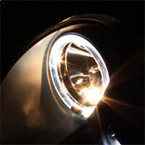 Spyder Signature Mercedes-Benz CLK320/CLK350/CLK430/CLK500/CLK55 AMG/CLK550/CLK63 AMG 03-05 Halogen Model Only Halo DRL LED Projector Headlight Not Compatible With Xenon/HID Model Black