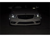 Spyder Mercedes Benz C-Class 08-11 Projector Headlights - Halogen Model Only ( Not Compatible With Xenon/HID Model ) - DRL - Black