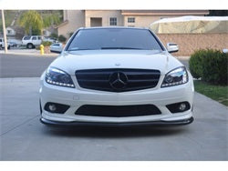 Spyder Mercedes Benz C-Class 08-11 Projector Headlights - Halogen Model Only ( Not Compatible With Xenon/HID Model ) - DRL - Black