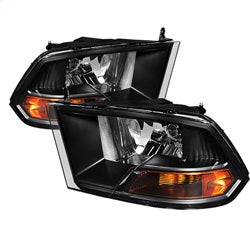 POE Dodge Ram 1500/1500 09-10 Black XTune Crystal Headlights Non Quad Headlights