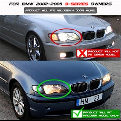 Spyder Signature BMW 320i/325i/325xi/330i/330xi 02-05 1 pc. Halo Projector Headlights Smoke