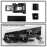 xTune 94-98 Chevy C/K C/10 1500/2500/3500/92-99 Tahoe/92-99 Suburban/94-98 Silverado/92-94 Blazer Full Size Corner/LED Bumper Headlights - Black