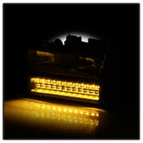xTune 94-98 Chevy C/K C/10 1500/2500/3500/92-99 Tahoe/92-99 Suburban/94-98 Silverado/92-94 Blazer Full Size Corner/LED Bumper Headlights - Black