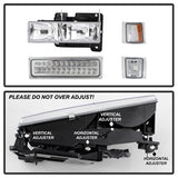xTune 94-98 Chevy C/K C/10 1500/2500/3500/92-99 Tahoe/92-99 Suburban/94-98 Silverado/92-94 Blazer Full SizeCorner/LED Bumper Headlights - Chrome