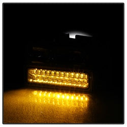 xTune 94-98 Chevy C/K C/10 1500/2500/3500/92-99 Tahoe/92-99 Suburban/94-98 Silverado/92-94 Blazer Full SizeCorner/LED Bumper Headlights - Chrome