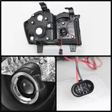 Spyder Signature Jeep Grand Cherokee 08-10 Non-Replaceable LED Halo LED Projector Headlights Black