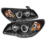 Spyder Signature Hyundai Elantra 07-10 Black DRL LED Projector Headlights