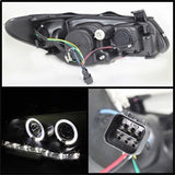 Spyder Signature Hyundai Elantra 07-10 Black DRL LED Projector Headlights