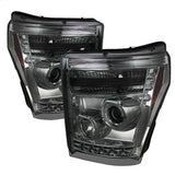 Spyder Signature Ford F-250 Super Duty/F-350 Super Duty/F-450 Super Duty 11-16 Smoke Halo LED Projector Headlights