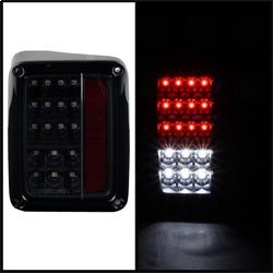Spyder Jeep Wrangler (JK) 07-18 Black LED Tail Lights