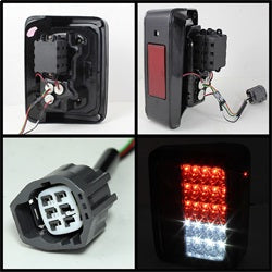 Spyder Jeep Wrangler (JK) 07-13,15-18 Smoke LED Tail Lights