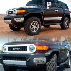 Spyder Toyota FJ Cruiser 07-14 w/LED Daytime Running Lights Fog Lights w/Switch Clear