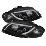 Spyder Signature Audi A4/A4 Quattro 06-08 Light Tube DRL LED Projector Headlights Halogen Model Only Not Compatible With Xenon/HID Model