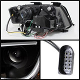 Spyder Signature Audi A6/A6 Quattro 02-04 Light Tube DRL LED Projector Headlights Not For Use w/Xenon/HID Models Halogen Model Only