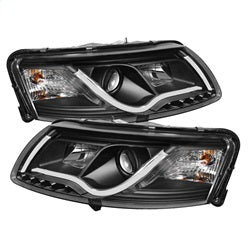 Spyder Signature Audi A6 06-07 Light Tube DRL LED Projector Headlights Not For Use w/Xenon/HID Models Halogen Model Only