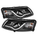 Spyder Signature Audi A6 06-07 Light Tube DRL LED Projector Headlights Not For Use w/Xenon/HID Models Halogen Model Only