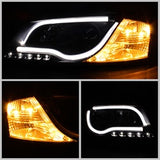 Spyder Signature Audi A3/A3 Quattro 06-08 Light Tube DRL LED Projector Headlights Not For Use w/Xenon/HID Models Halogen Model Only