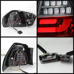 Spyder BMW 323i/325i/325xi/328i/328xi/330i/330xi/335i/335xi 06-08 Black LED Indicator Light Bar LED Tail Lights