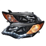 Spyder Signature Toyota Camry 12-14 Black DRL Projector Headlights