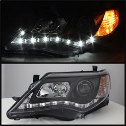 Spyder Signature Toyota Camry 12-14 Black DRL Projector Headlights