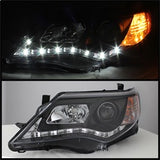 Spyder Signature Toyota Camry 12-14 Black DRL Projector Headlights