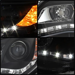Spyder Signature Toyota Camry 12-14 Black DRL Projector Headlights