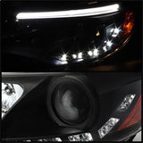 Spyder Signature Ford Focus 12-14 Black DRL LED Projector Headlights Incl. High H1 And Low H7 Not For Use w/Xenon/HID Models