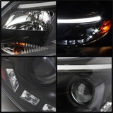 Spyder Signature Ford Focus 12-14 Black DRL LED Projector Headlights Incl. High H1 And Low H7 Not For Use w/Xenon/HID Models