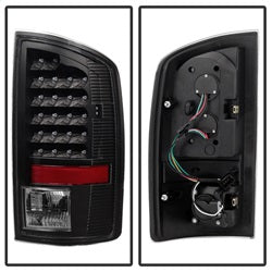 xTune Dodge Ram 1500/Ram 2500/Ram 3500 02-06 Black Housing XTune LED Tail Lights Clear Lens