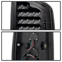 xTune Dodge Ram 1500/Ram 2500/Ram 3500 02-06 Black Housing XTune LED Tail Lights Clear Lens