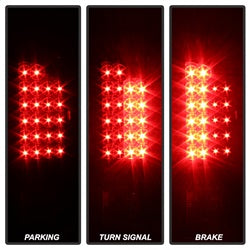 xTune Dodge Ram 1500/Ram 2500/Ram 3500 02-06 Black Housing XTune LED Tail Lights Clear Lens