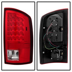 xTune Dodge Ram 1500/Ram 2500/Ram 3500 02-06 Red Clear Lens XTune LED Tail Lights Black Housing