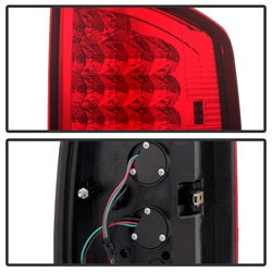 xTune Dodge Ram 1500/Ram 2500/Ram 3500 02-06 Red Clear Lens XTune LED Tail Lights Black Housing