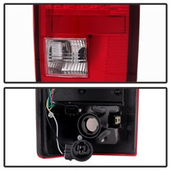 xTune Dodge Ram 1500/Ram 2500/Ram 3500 02-06 Red Clear Lens XTune LED Tail Lights Black Housing