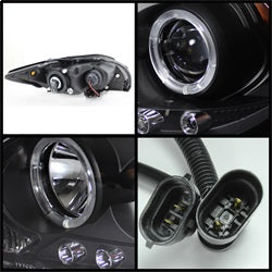 Spyder Signature Scion tC 08-10 w/Replaceable LEDs Halo LED Projector Headlights Black
