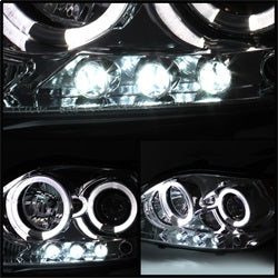Spyder Signature Scion tC 08-10 w/Replaceable LEDs Halo LED Projector Headlights Smoke