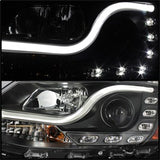Spyder Volkswagen Jetta 11-14 Projector Headlights - Halogen Model Only - Light Tube DRL - Black