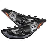 Spyder Signature Hyundai Elantra/Elantra Coupe 11-13 Black DRL LED Projector Headlights