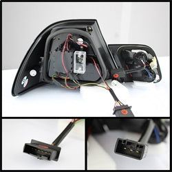 Spyder BMW 323Ci/325Ci/328Ci/330Ci/M3 00 Red Clear Light Bar LED Tail Lights