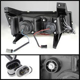 Spyder Chevy Colorado 04-12 / GMC Canyon 04-12 Projector Headlights - Halogen Model Only  - LED Halo - Chrome
