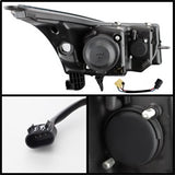 Spyder Signature Chevrolet Cruze 11-14 Light Tube DRL Projector Headlights High H1/Low H7 Black
