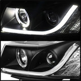 Spyder Signature Chevrolet Cruze 11-14 Light Tube DRL Projector Headlights High H1/Low H7 Black