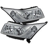 Spyder Signature Chevrolet Cruze 11-14 Light Tube DRL Projector Headlights High H1/Low H7 Chrome