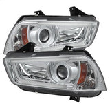 Spyder Signature Dodge Charger 11-14 Light Tube DRL Projector Headlights Factory Xenon Model Only Not Compatible w/Halogen Model