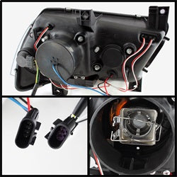 Spyder Signature Dodge Charger 11-14 Light Tube DRL Projector Headlights Factory Xenon Model Only Not Compatible w/Halogen Model